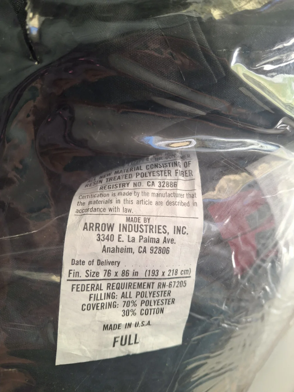 Arrow Industries Comforter with Red & Gold Accents